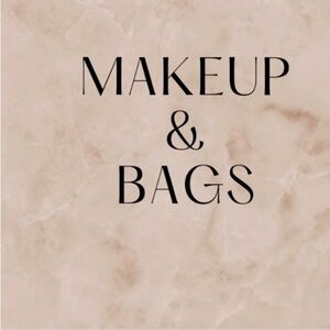 Elegant Text Design 'Makeup & Bags' Wall Art